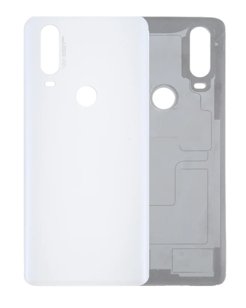 Back cover Glass For Motorola Moto One Action (XT2013-1 / XT2013-2 / XT2013-4 / 2019) (Genuine OEM) (White)