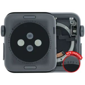 Housing Assembly Compatible For Watch Series 3 (38MM) (Used OEM Pull: Grade A) (GPS Version) (Aluminum / Space Black)