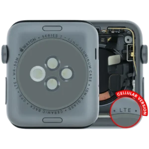 Housing Assembly Compatible For Watch Series 3 (42MM) (Used OEM Pull: Grade A) (Cellular Version) (Aluminum / Space Black)