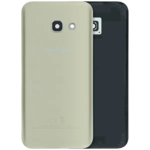 Back Cover Glass With Camera Lens For Samsung Galaxy A3 (A320 / 2017) (Service Pack) (Gold)
