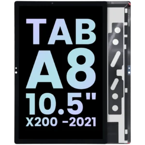 LCD Assembly Without Frame Compatible For Samsung Galaxy Tab A8 (X200) (Service Pack) (Black)