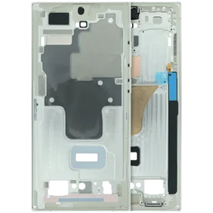 Mid-Frame Housing Compatible For Samsung Galaxy S23 Ultra (S918) (Service Pack) (Cream)