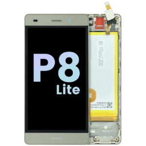 LCD Assembly With Frame For Huawei P8 Lite ALE-L21 (2015) (Huawei Genuine) (Gold)