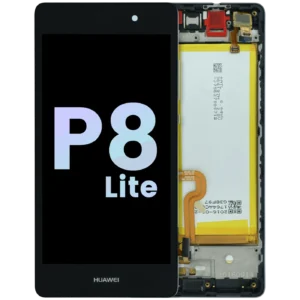 LCD Assembly With Frame For Huawei P8 Lite ALE-L21 (2015) (Huawei Genuine) (Black)
