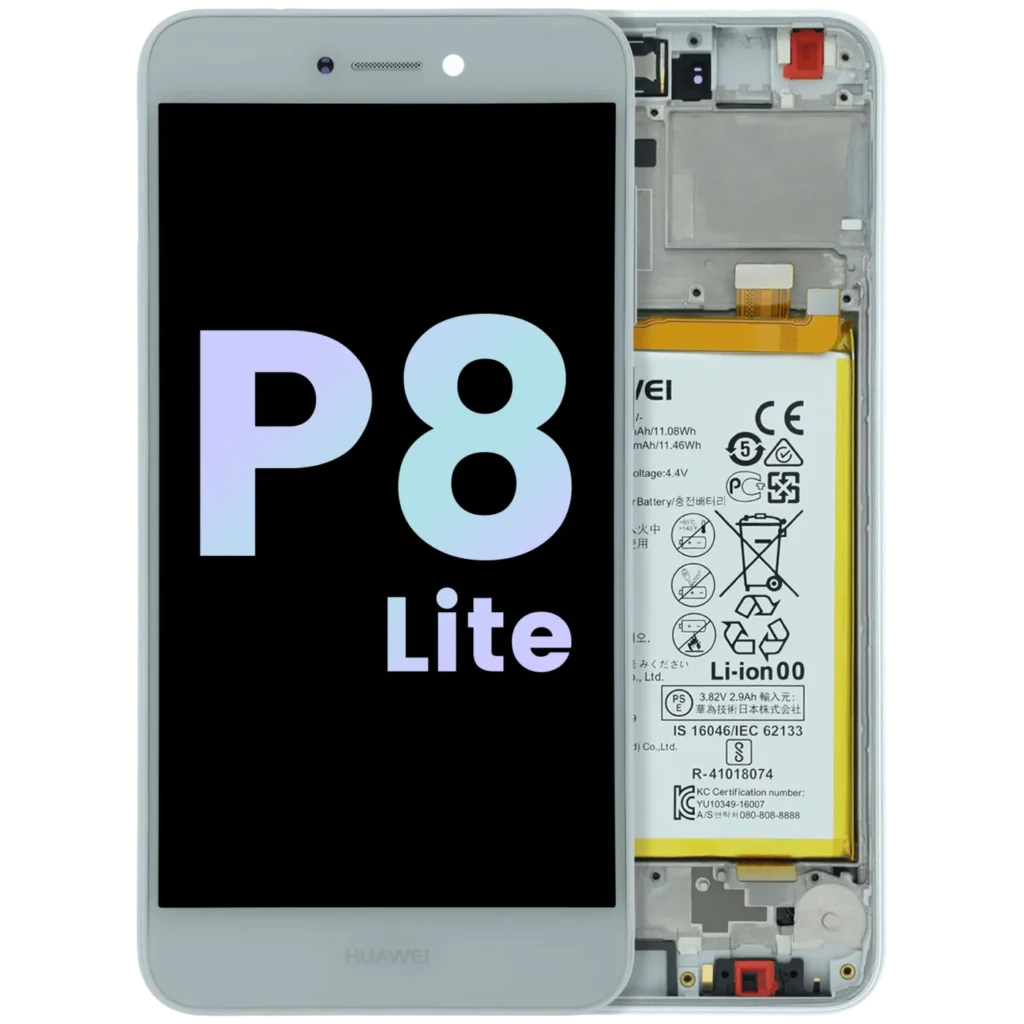 LCD Assembly With Frame For Huawei P8 Lite 2017 PRA-LX1 (Huawei Genuine) (White)