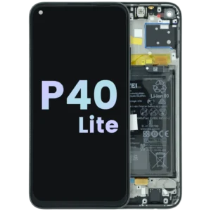 OLED Assembly With Frame For Huawei P40 Lite (JNY-L21A / 2020) (Huawei Genuine) (Black)