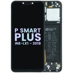 OLED Assembly With Frame For Huawei P Smart Plus (INE-LX1 / 2018) (Huawei Genuine) (Black)