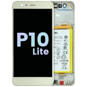 LCD Assembly With Frame For Huawei P10 Lite (WAS-LX1) (Huawei Genuine) (Gold)
