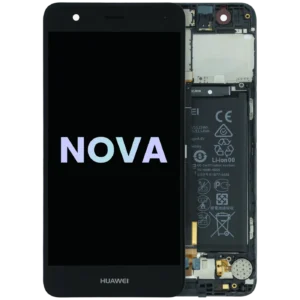 OLED Assembly With Frame For Huawei Nova (CAN-L01) (Huawei Genuine) (Black)