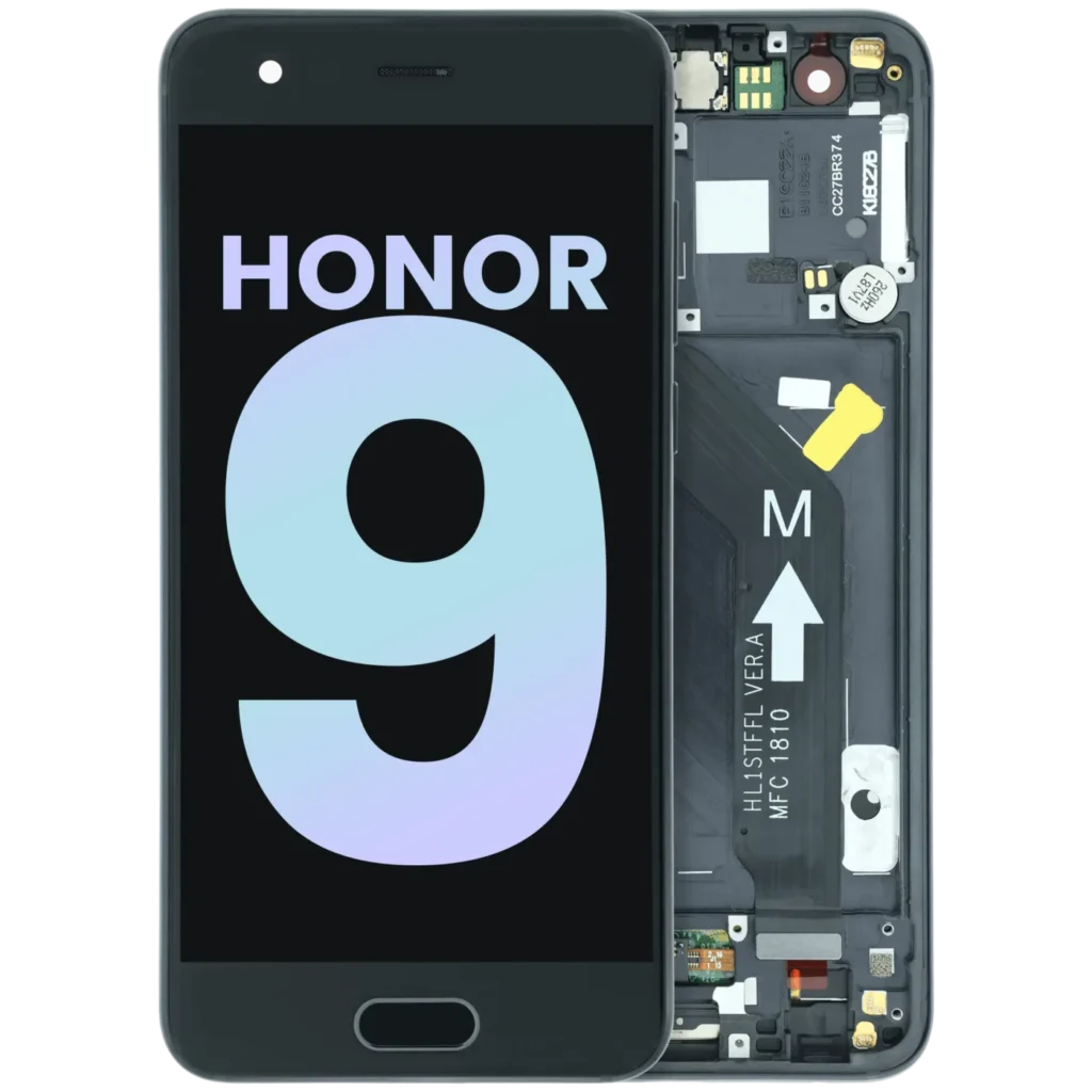 OLED Assembly With Frame For Honor 9 (STF-L09) (Genuine) (Black)