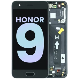 OLED Assembly With Frame For Honor 9 (STF-L09) (Genuine) (Black)
