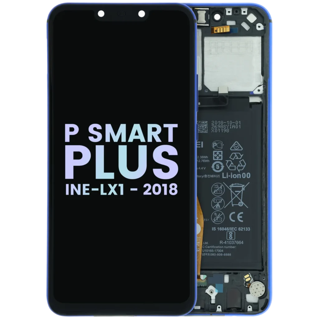 OLED Assembly With Frame For Huawei P Smart Plus (INE-LX1 / 2018) (Huawei Genuine) (Purple)