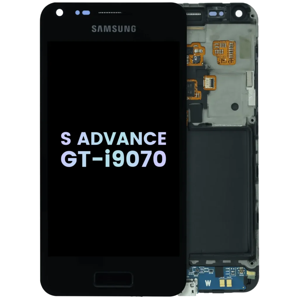 OLED Assembly With Frame For Samsung Galaxy S Advance GT-i9070 (Service Pack) (Black)