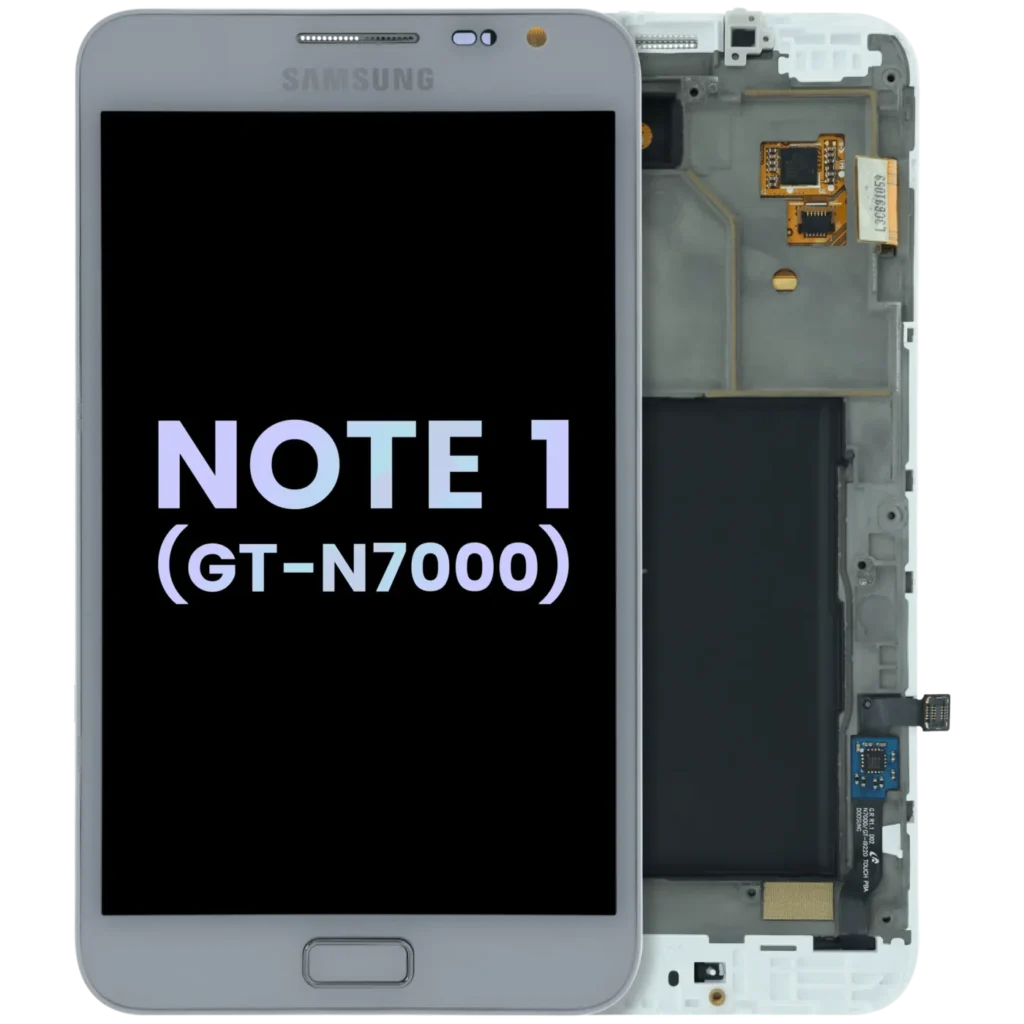 OLED Assembly With Frame For Samsung Galaxy Note 1 (GT-N7000) (Service Pack) (White)