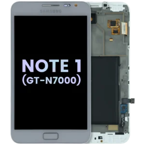 OLED Assembly With Frame For Samsung Galaxy Note 1 (GT-N7000) (Service Pack) (White)