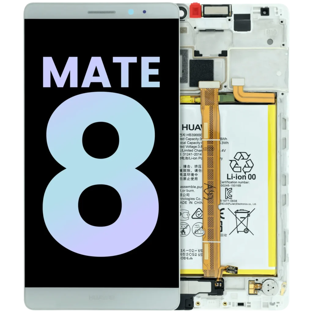 LCD Assembly With Frame For Huawei Mate 8 NXT-L09 (Huawei Genuine) (White)
