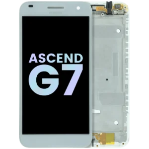 LCD Assembly With Frame For Huawei Ascend G7 G7-L01 (Huawei Genuine) (White)