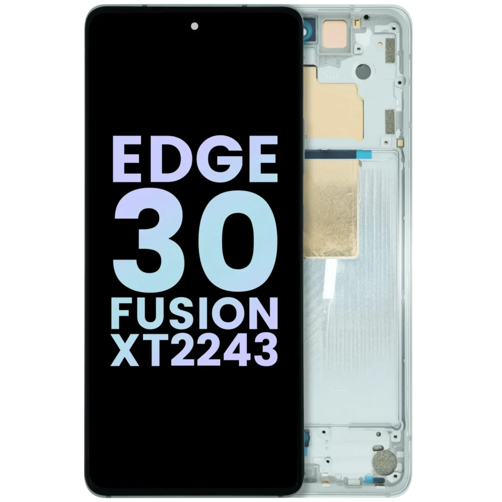 OLED Assembly With Frame For Motorola Edge 30 Fusion XT2243 (Genuine OEM) (White)