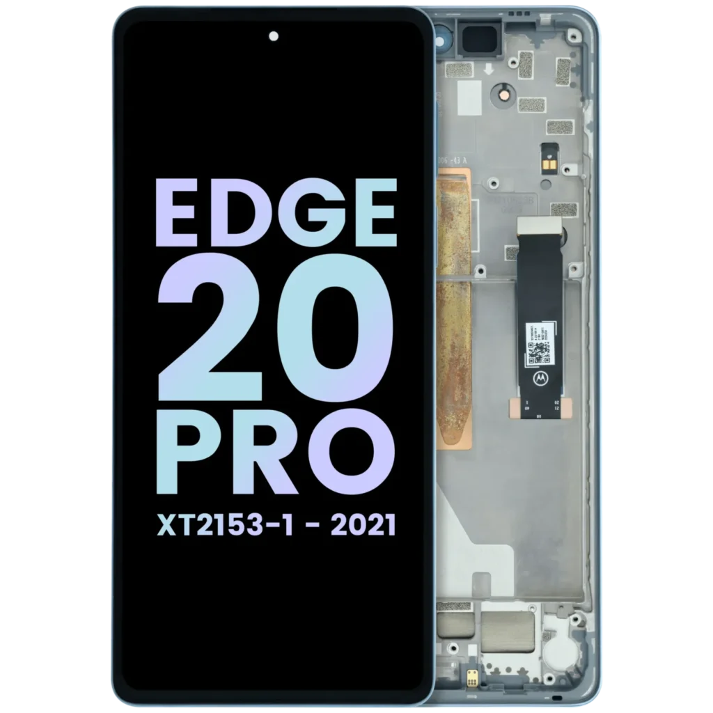 OLED Assembly With Frame For Motorola Edge 20 Pro XT2153 (Genuine OEM) (White)
