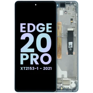 OLED Assembly With Frame For Motorola Edge 20 Pro XT2153 (Genuine OEM) (White)