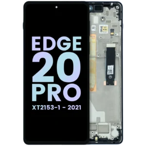 OLED Assembly With Frame For Motorola Edge 20 Pro XT2153 (Genuine OEM) (Midnight Blue)