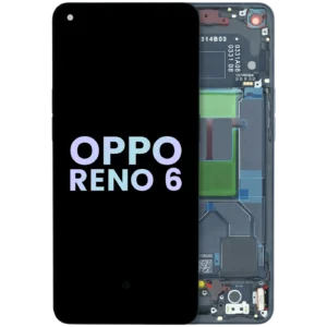 OLED Assembly With Frame For Oppo Reno 6 5G (Genuine) (Black)