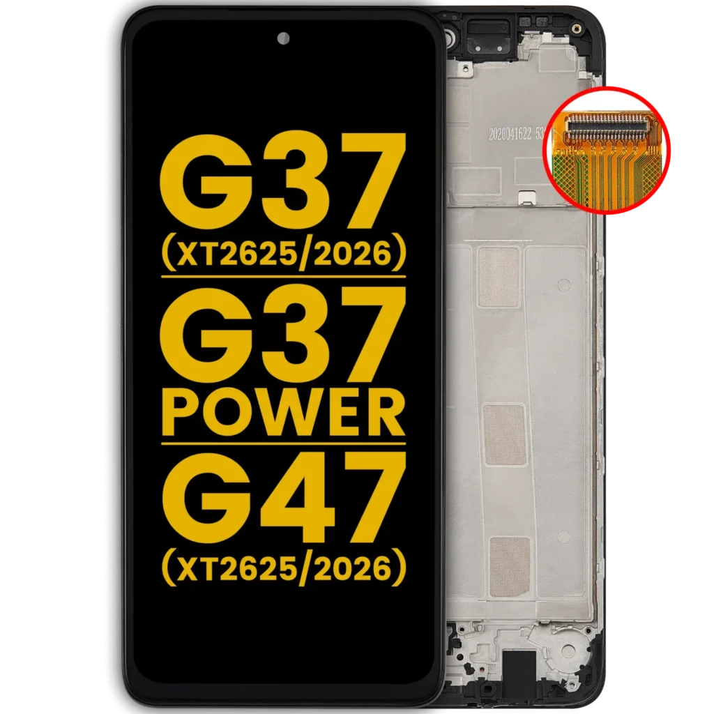 LCD Assembly With Frame For Motorola Moto G47 (XT2625-1-2 / 2026) / G77 Power (XT2625-12/2026) (Refurbished) (All Colors)