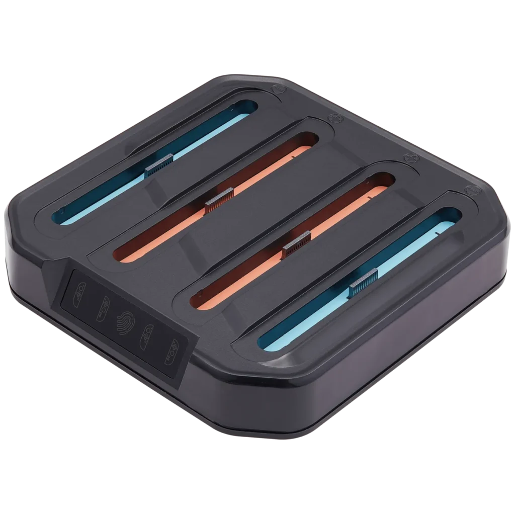 KJH 4-in-1 Charging Stand for Nintendo Switch 2 Joy-Con Controllers with RGB LED (Retail Packaging)