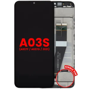LCD Assembly With Frame For Samsung Galaxy A03s (A037F / A037G / 2021) (Single Sim) (Type C Frame) (Aftermarket Plus) (All Colors)