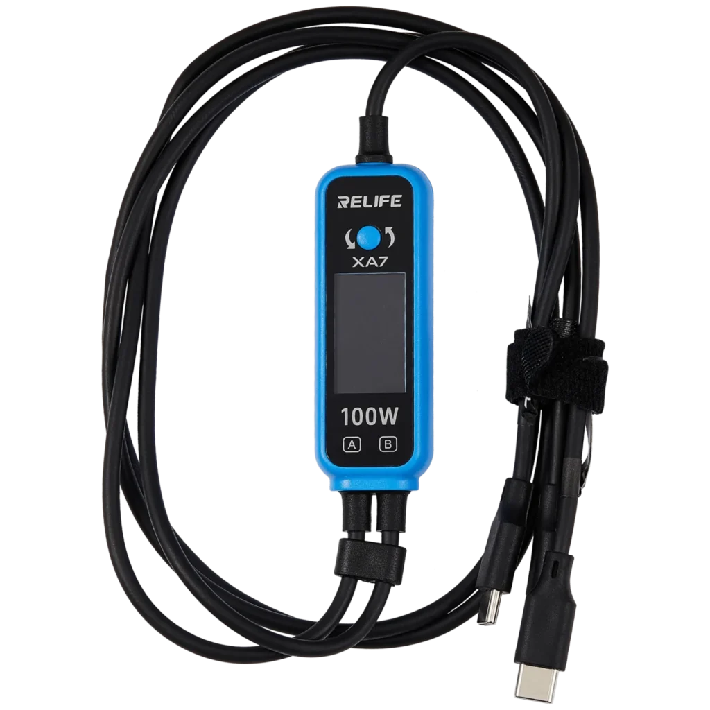 XA7 Digital Display 1-to-2 Fast Charging Cable (100W) (Relife)