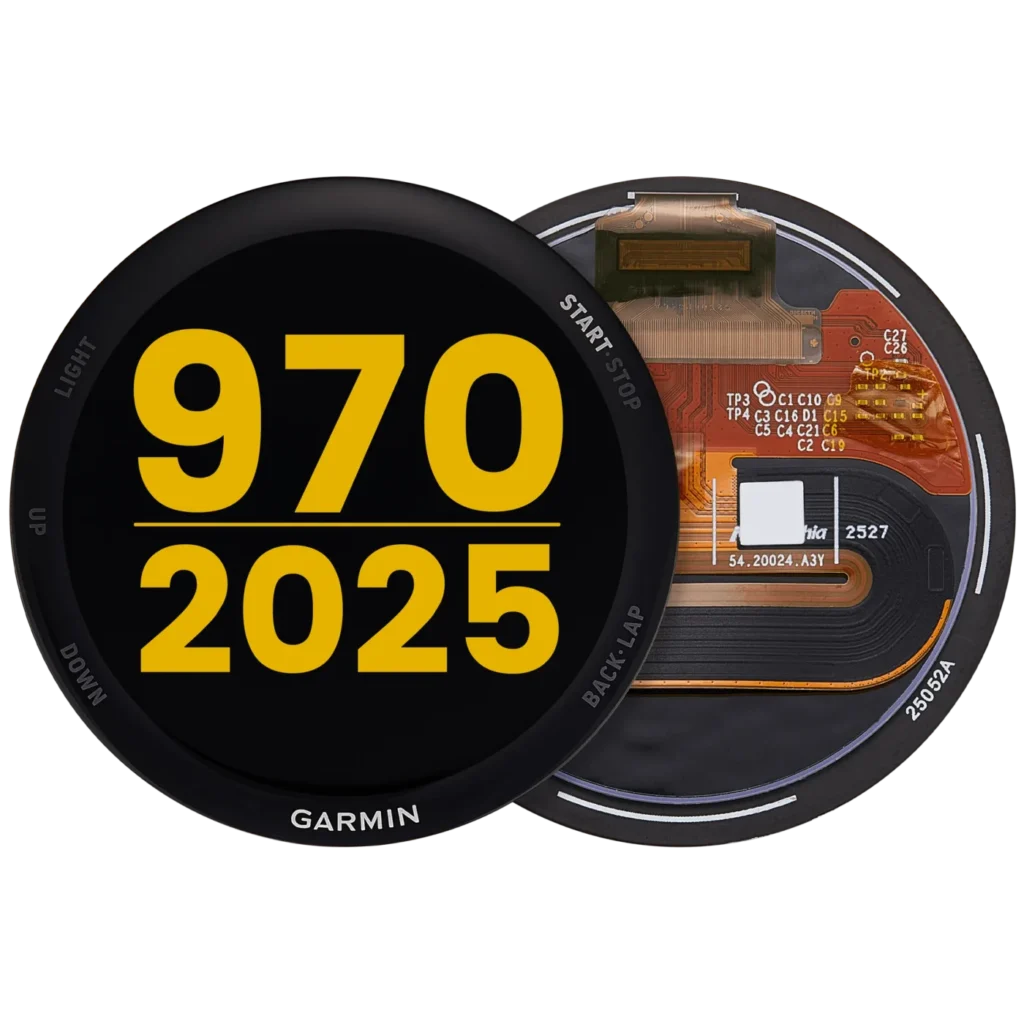 OLED Assembly Without Frame For Garmin Forerunner 970 (2025) (Premium) (Black)