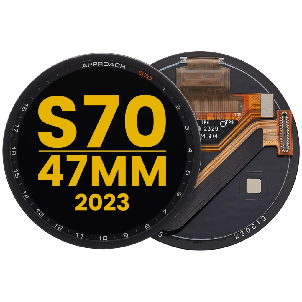 OLED Assembly Without Frame For Garmin Approach S70 (47mm) (2023) (Premium) (Black)