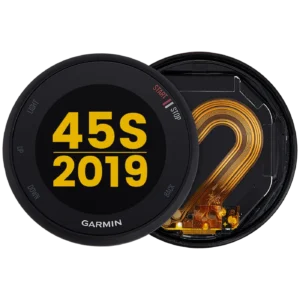 LCD Assembly With Frame For Garmin Forerunner 45S (2019) (Red) (Premium)