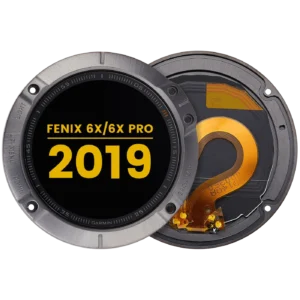 LCD Assembly With Frame For Garmin Fenix 6X / 6X Pro (2019) (Premium) (Black)