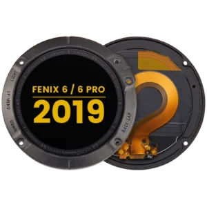 LCD Assembly With Frame For Garmin Fenix 6 / 6 Pro (2019) (Premium) (Black)