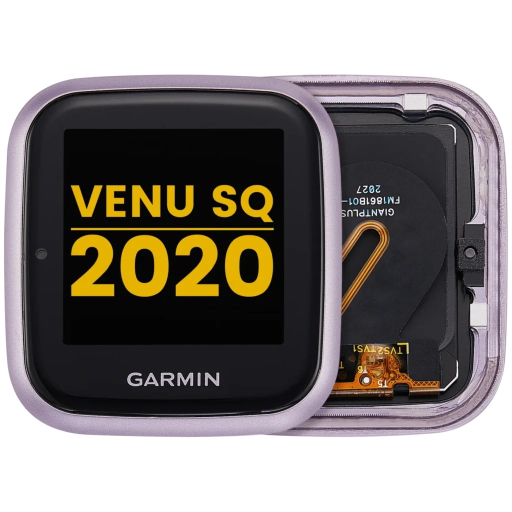LCD Assembly With Frame For Garmin Venu SQ (2020) (Premium) (Orchid)