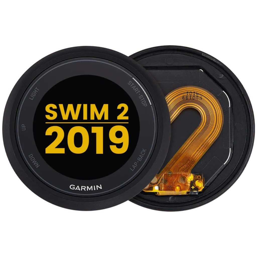 LCD Assembly With Frame For Garmin Swim 2 (2019) (Premium) (Black)