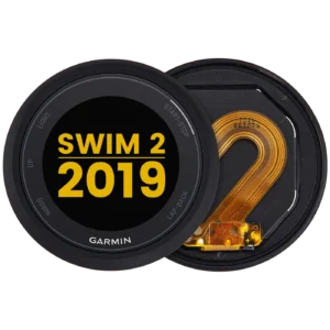 LCD Assembly With Frame For Garmin Swim 2 (2019) (Premium) (Black)