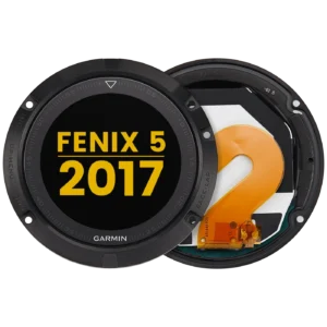 LCD Assembly With Frame For Garmin Fenix 5 (2017) (Premium) (Black)