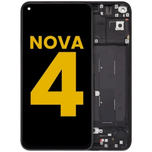 LCD Assembly With Frame For Huawei Nova 4 (2018) (Refurbished) (Black)