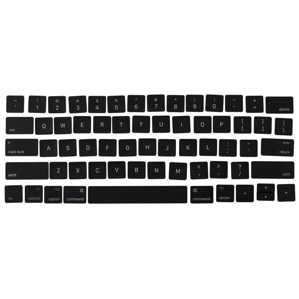 Keycap For MacBook Pro 13" A2159 (2019) / (A1706 / A1708) (2016-2017) / A1989 (2018-2019)/ Pro 15" A1707 (2016-2017) / A1990 (2018-2019) / Air 13" A1932 (2019) (Only Main keyboard area)