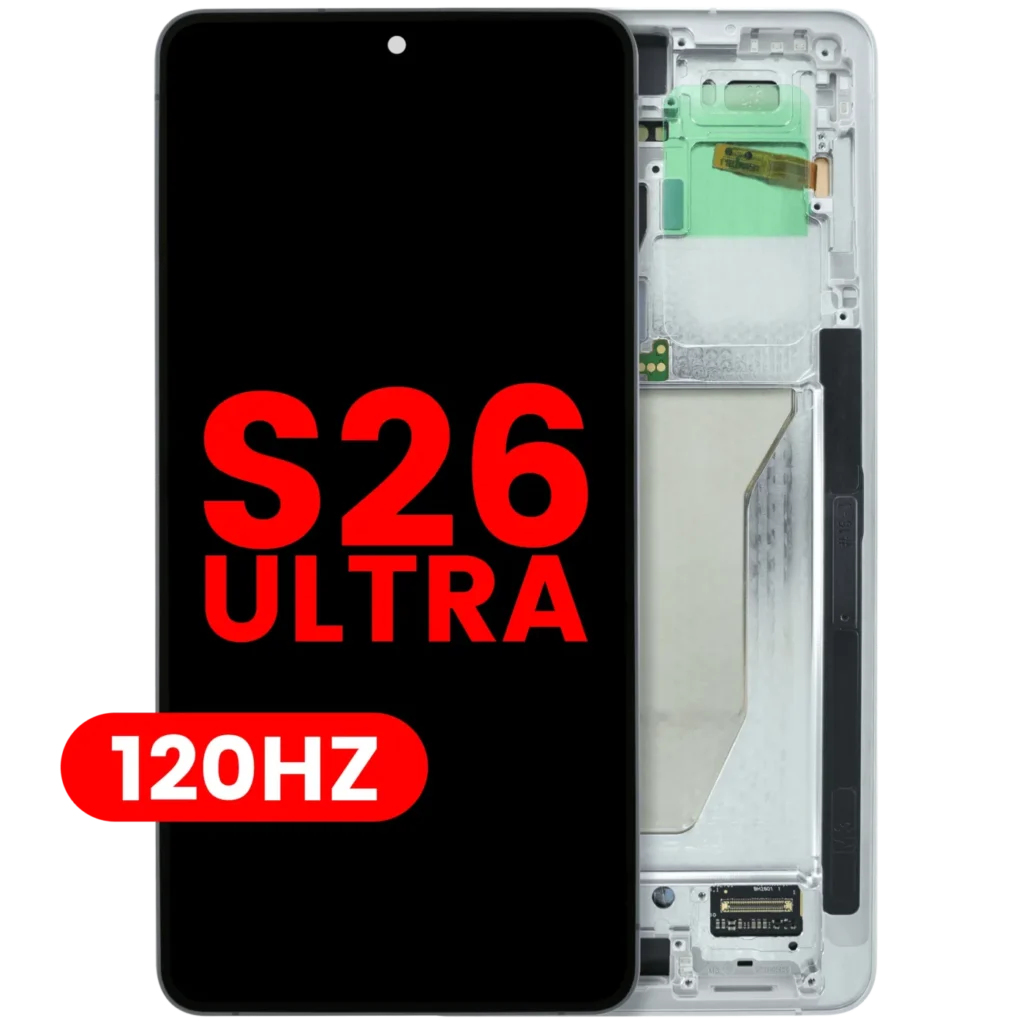 OLED Assembly With Frame For Samsung Galaxy S26 Ultra 5G (US & International Version) (Aftermarket Plus) (120Hz) (White)