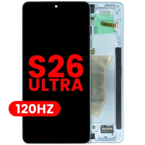 OLED Assembly With Frame For Samsung Galaxy S26 Ultra 5G (US & International Version) (Aftermarket Plus) (120Hz) (Sky Blue)