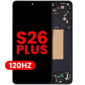 OLED Assembly With Frame For Samsung Galaxy S26 Plus 5G (US & International Version) (Aftermarket Plus) (120Hz) (Black)