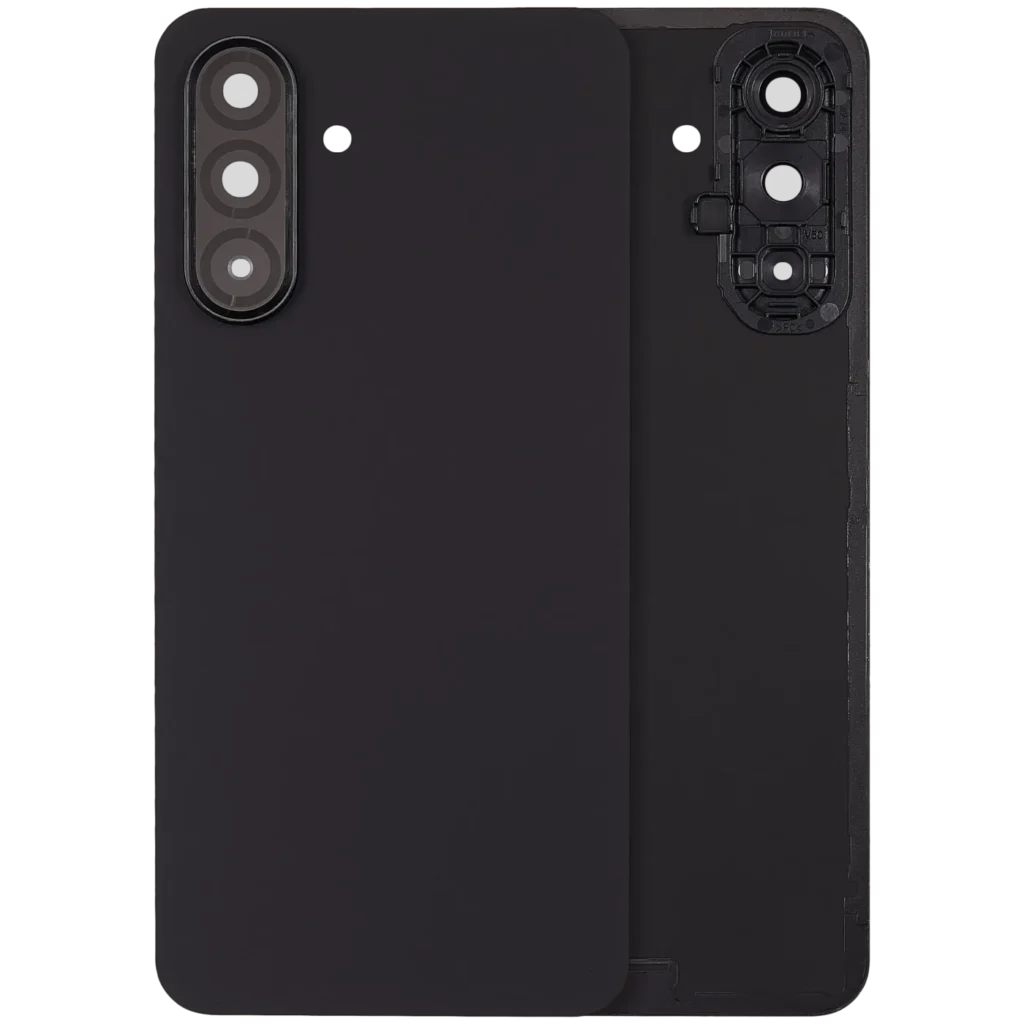 Back Cover With Camera Lens For Samsung Galaxy A17 5G (A176 / 2025) / A17 4G (A175 / 2025) (No Logo) (Aftermarket Plus) (Black)