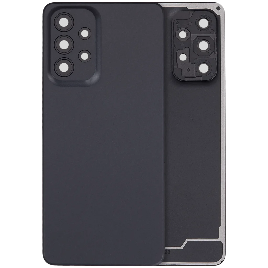 Back Cover With Camera Lens For Samsung Galaxy A33 5G (A336 / 2022) (No Logo) (Aftermarket Plus) (Black)