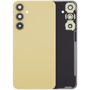 Back Cover Glass With Camera Lens For Samsung Galaxy A35 5G (A356 / 2024 (No Logo) (Aftermarket Plus) (Lemon)