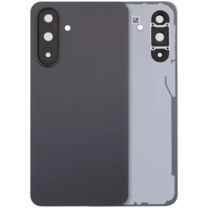 Back Cover Glass With Camera Lens For Samsung Galaxy A36 5G (A366 / 2025) (No Logo) (Aftermarket Plus) (Black)