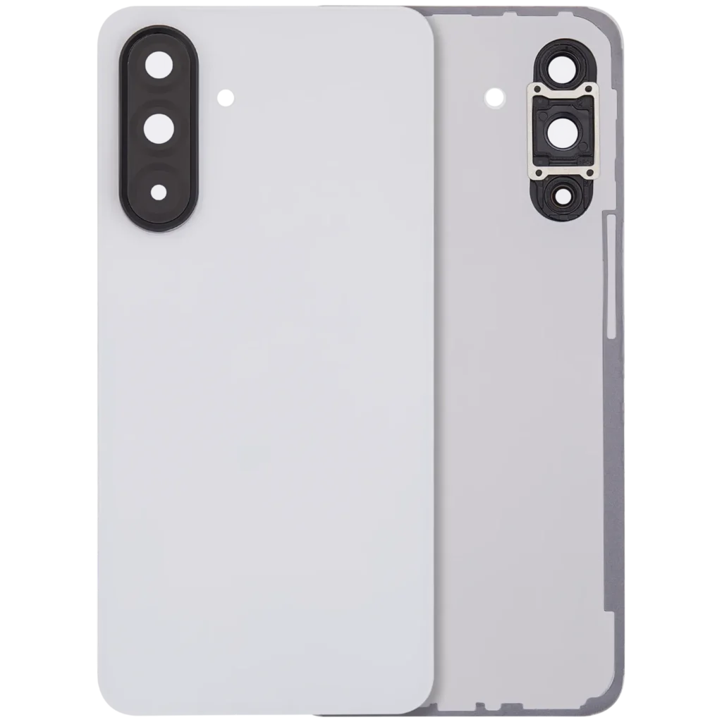 Back Cover Glass With Camera Lens For Samsung Galaxy A36 5G (A366 / 2025) (No Logo) (Aftermarket Plus) (White)