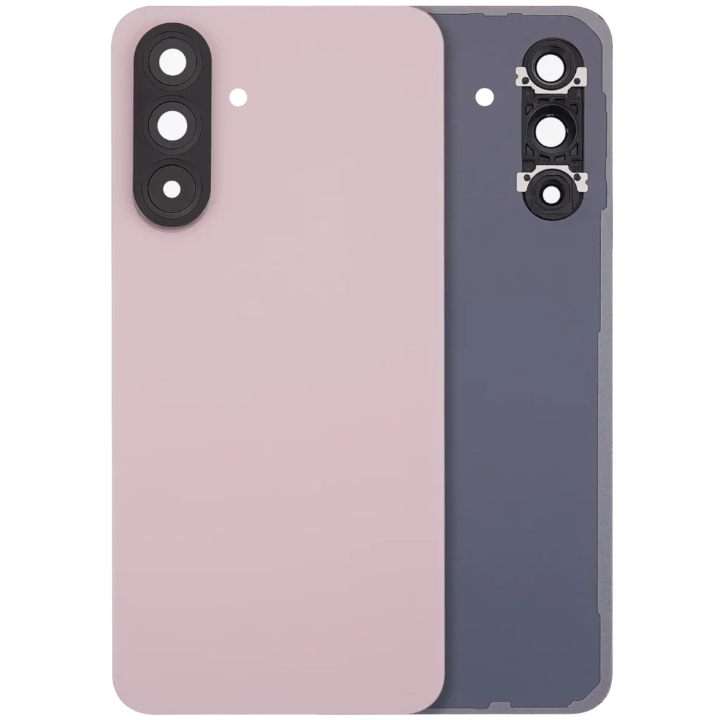 Back Cover Glass With Camera Lens For Samsung Galaxy A56 5G (A566 / 2025) (No Logo) (Aftermarket Plus) (Pink)